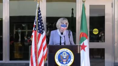 صورة الكلمة الأولى للسفيرة الأمريكية بالجزائر