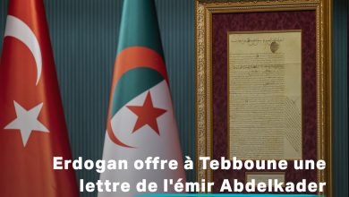 Photo de Erdogan offre à Tebboune une lettre de l’émir Abdelkader datant de 1841