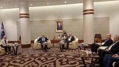 صورة رئيس مجلس الأمة صالح قوجيل يستقبل رئيس البرلمان التركي مصطفى شنطوب