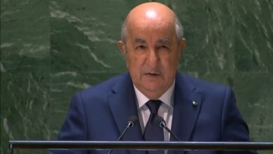 صورة رئيس الجمهورية يُلقي كلمة أمام رؤساء وقادة دول العالم في أشغال الجمعية العامة للأمم المتحدة