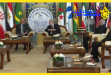 صورة رئيس الجمهورية يجري محادثات مع نظيره الموريتاني